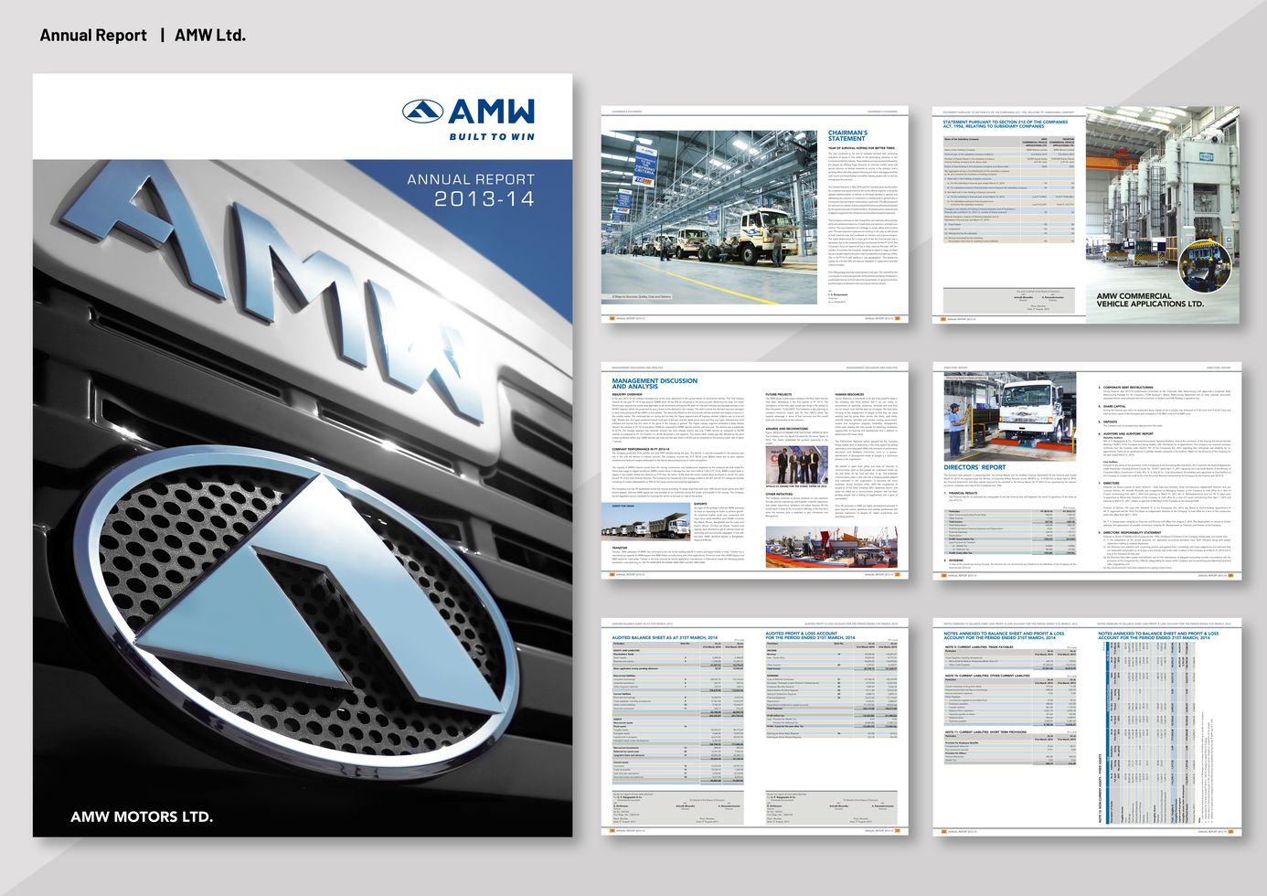 AMW annual report design